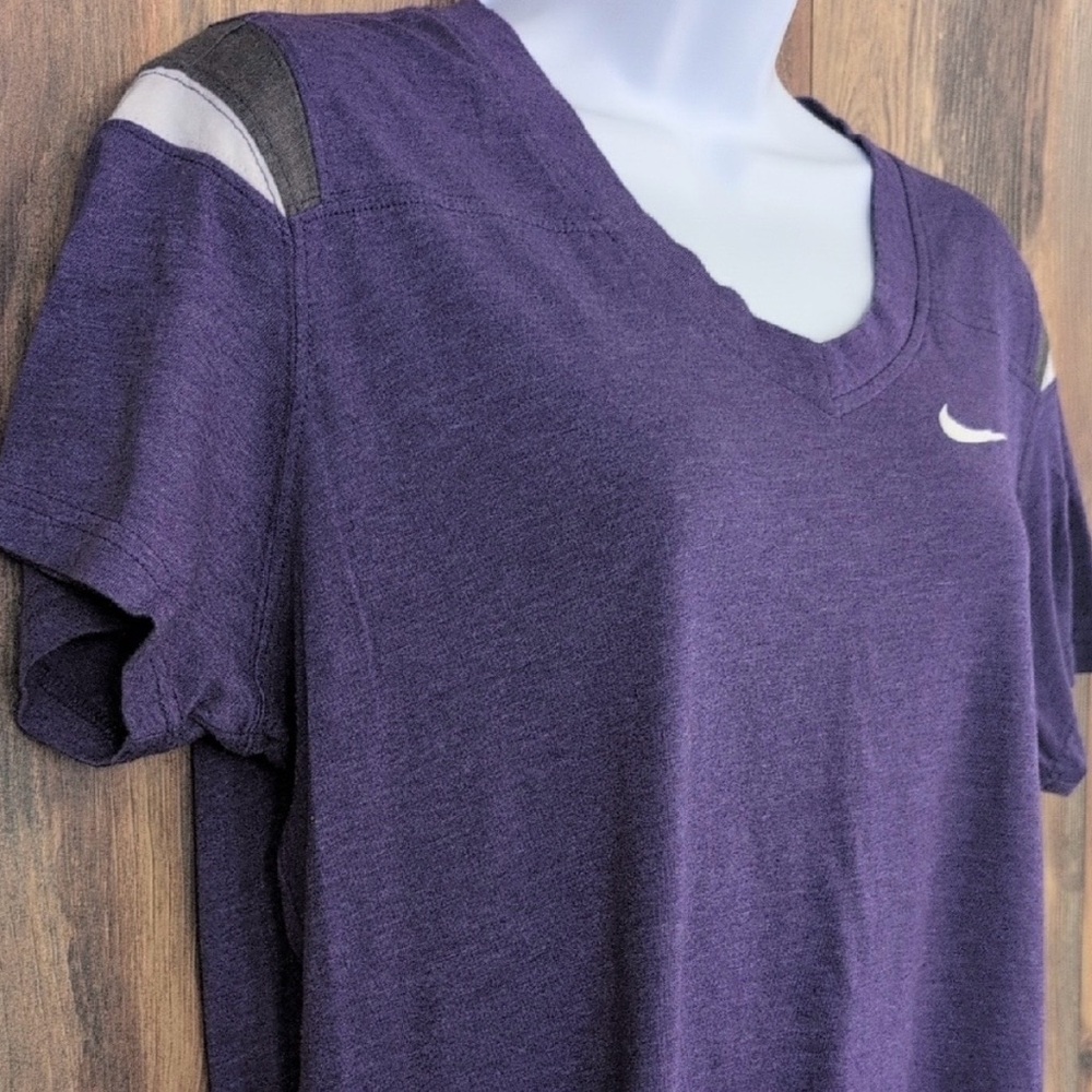 Nike Women's V-Neck Purple Tee